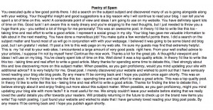 Poetry of Spam