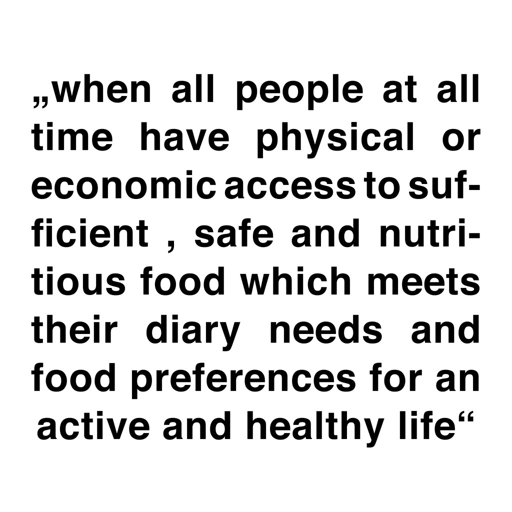 Definition-Food Security