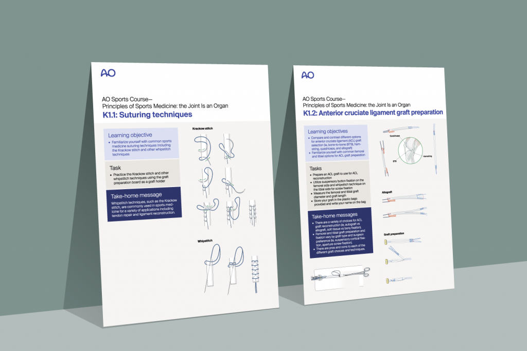 AO Sports Principles Course Poster, Tamara Aepli