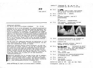 Flugblatt Underground Explosion, Zrich April 1969