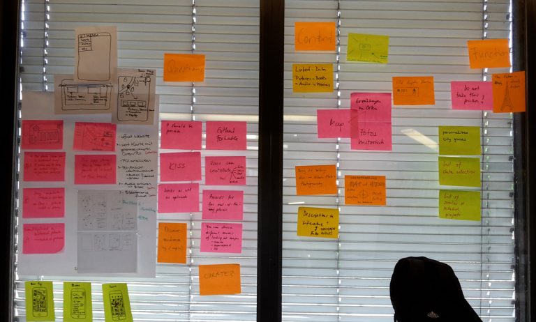 Brainstorming der Hackathon-Idee