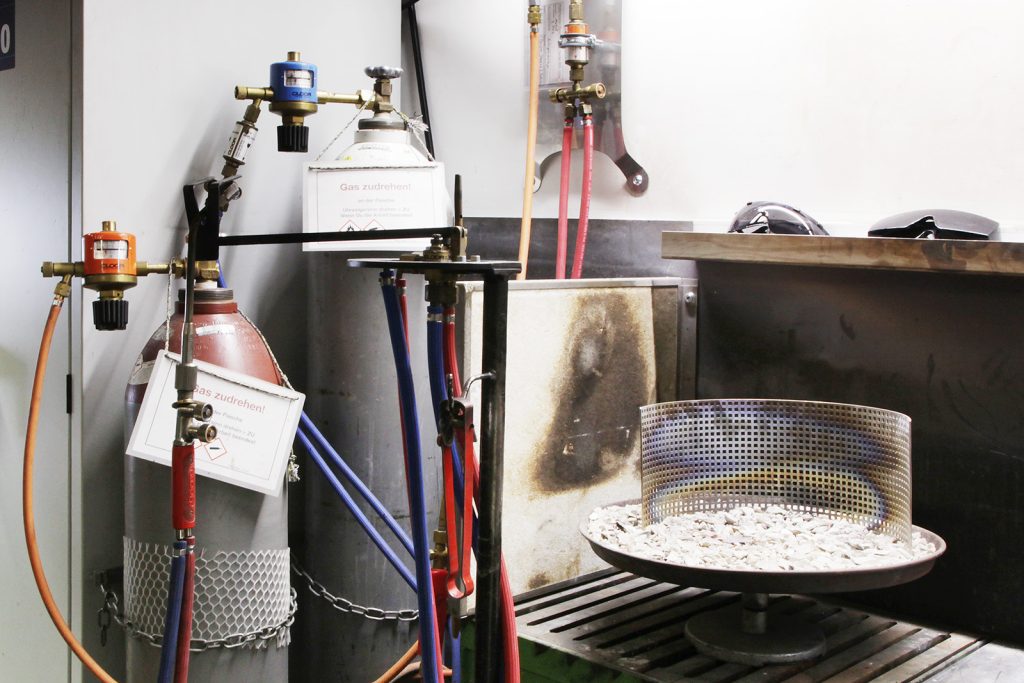 Acetylen Gasanlage: Metall schmelzen, giessen
